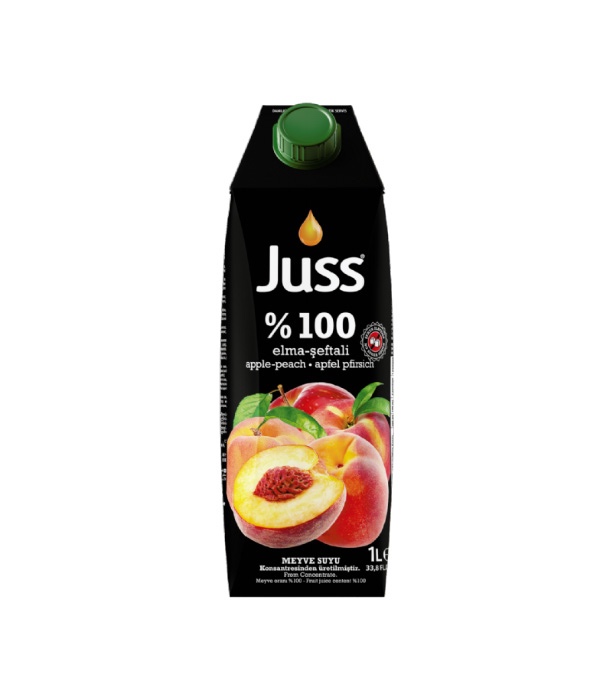 Juss %100 Elma & Şeftali 1 L
