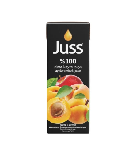Juss %100 Elma & Kayısı 200 ml