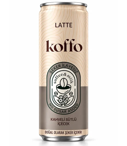 Koffo Latte Şeker İlavesiz 250 ml